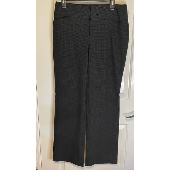 ELLE Womens Dress pants size 8 black checker - Picture 1 of 8